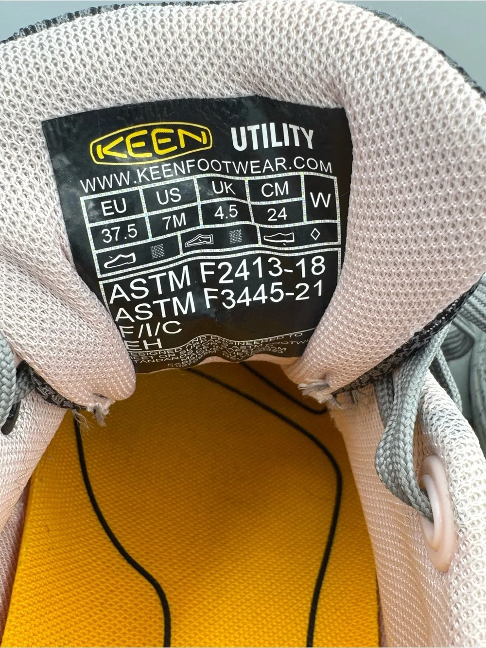Keen Utility Sparta II Women’s Aluminum Toe Work Shoes- Steel Grey/Peach Whip